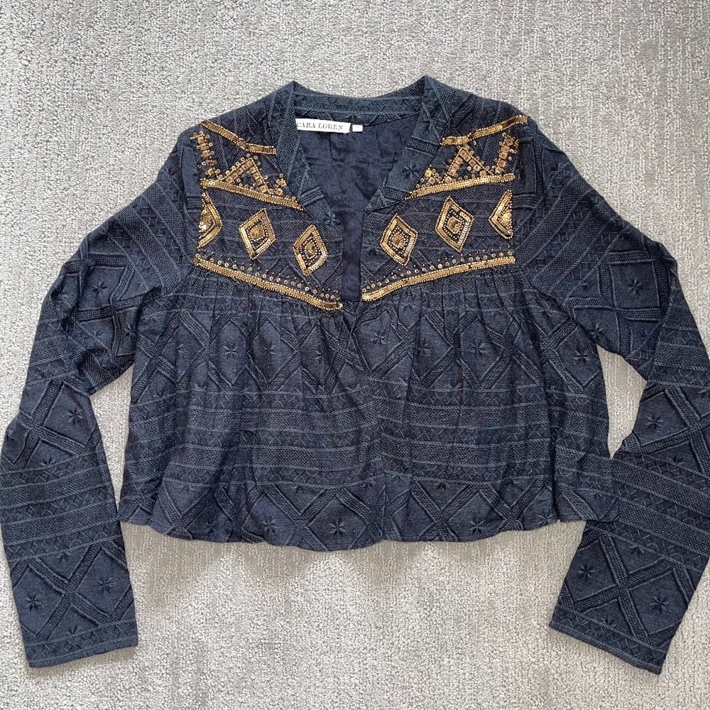 Cara Loren Women's Beaded Jacket - Size Small